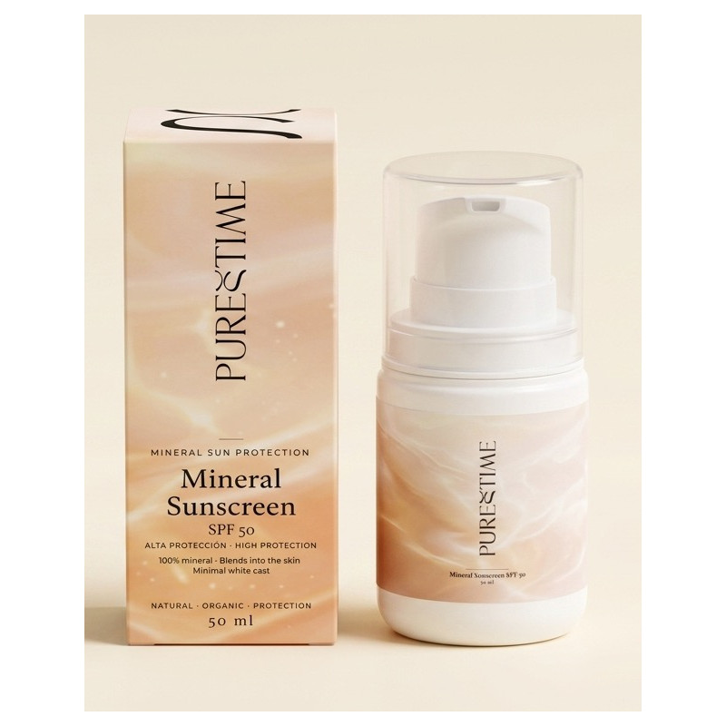 Crema Solar Mineral SPF50 | PURESTIME — Próximamente
